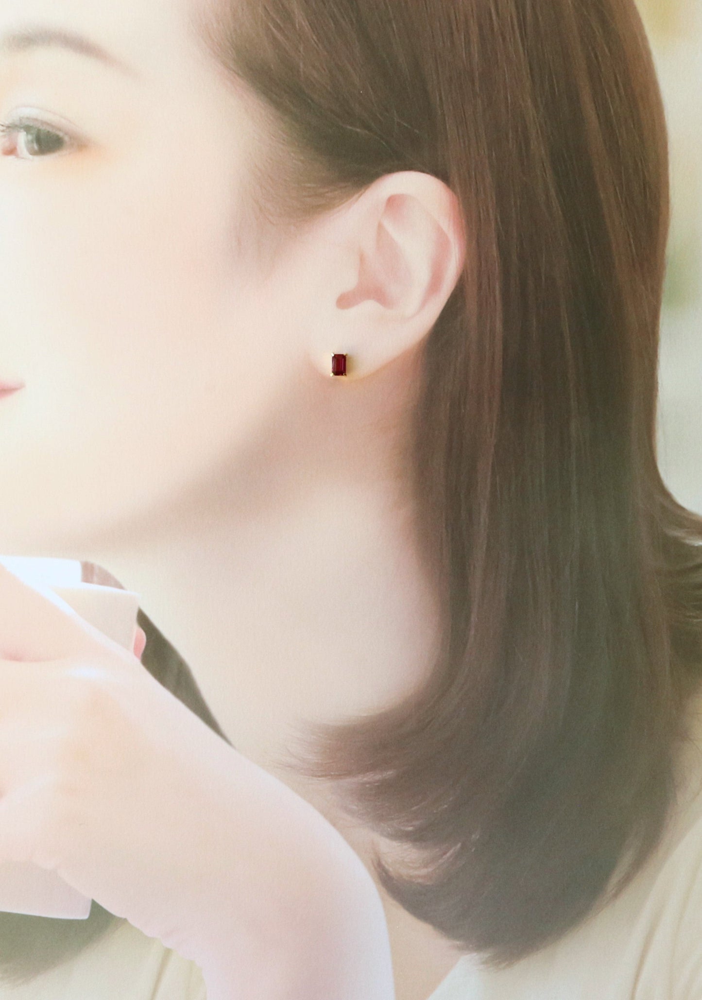 Bicolor Quartz 18K White Gold Earrings