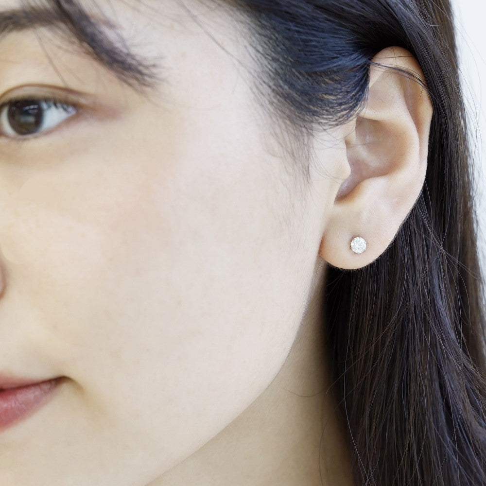 Bicolor Quartz 18K White Gold Earrings