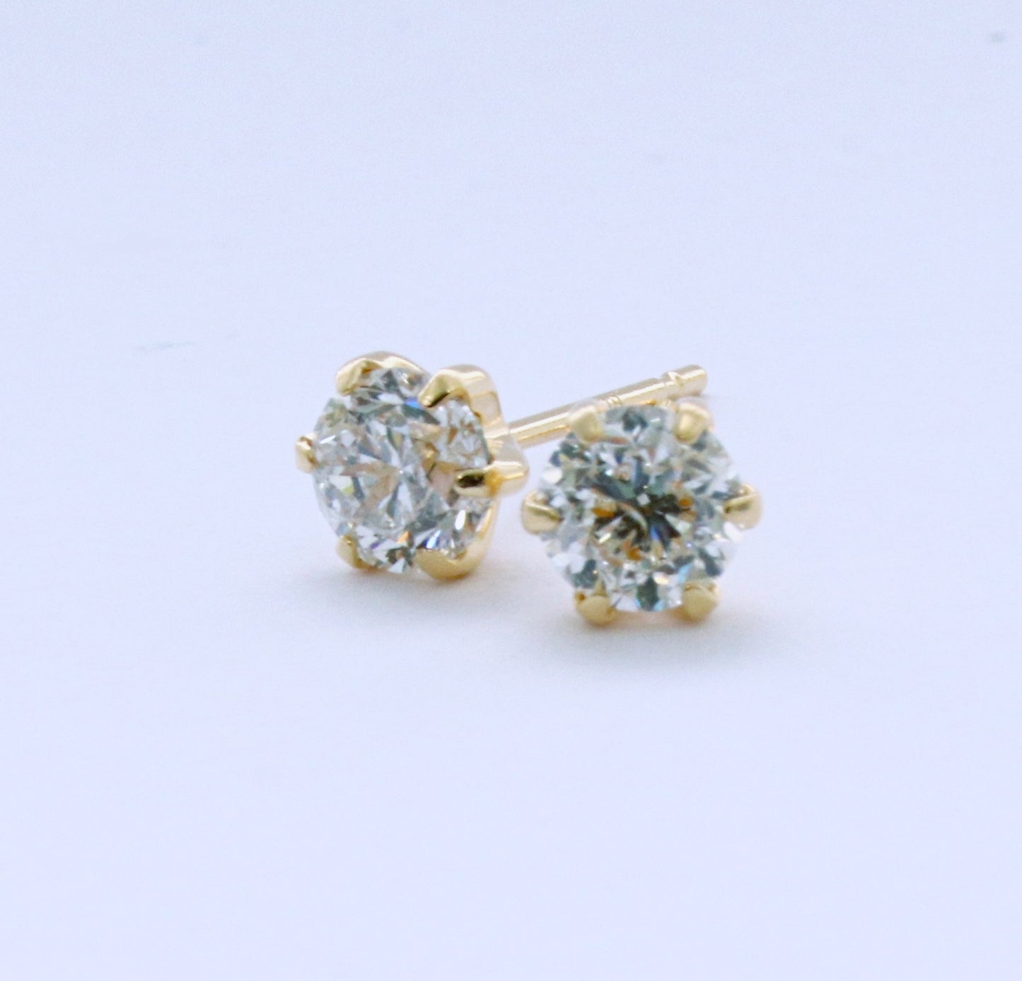 Bicolor Quartz 18K White Gold Earrings